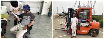 Recognizing the situation awareness of forklift operators based on EEG techniques in a field experiment